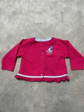 Vintage Disney Minnie Mouse Spring cardigan Sweater Size 24 Months Spring